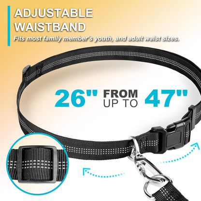 Hands Free Dog Leash, Adjustable Waist Leash for Dog