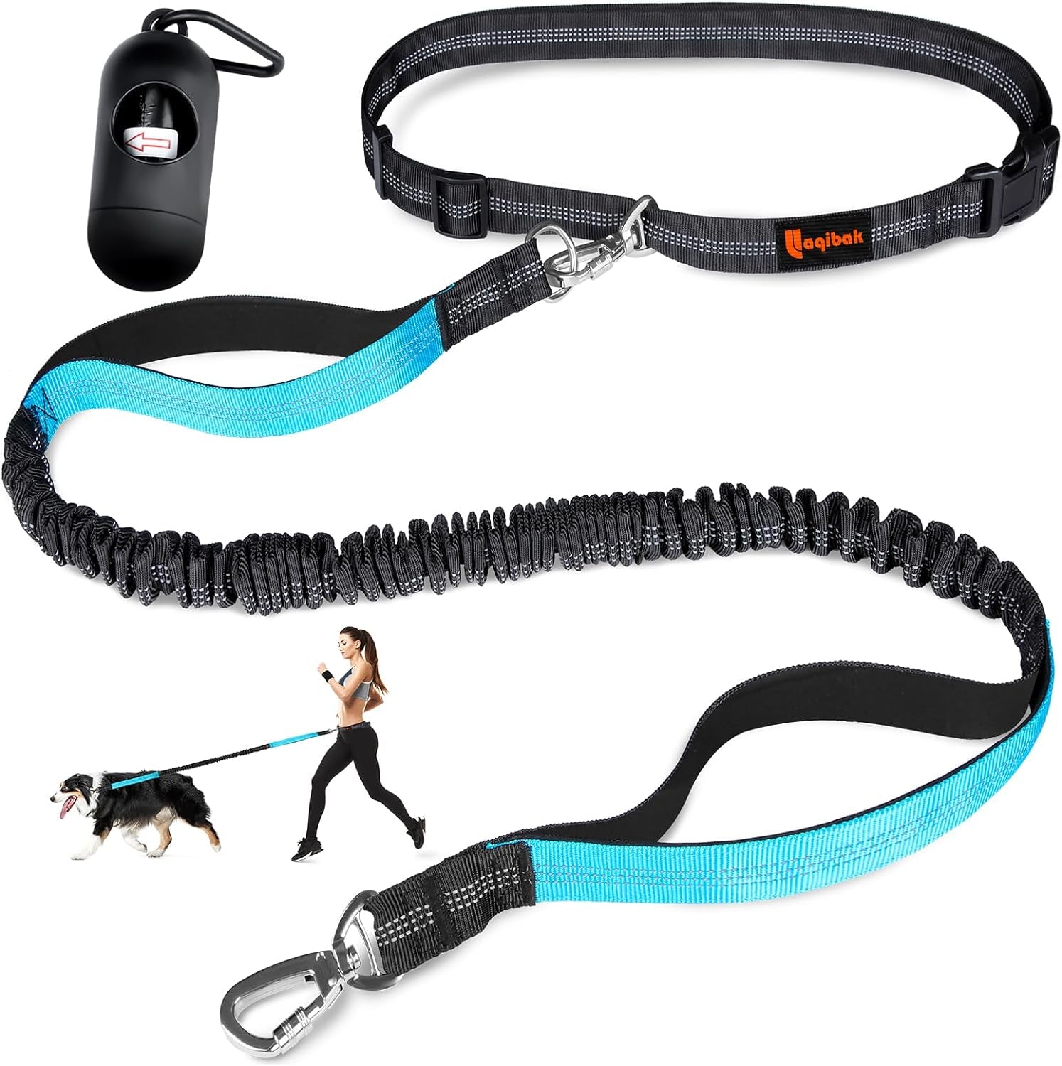 Hands Free Dog Leash, Adjustable Waist Leash for Dog