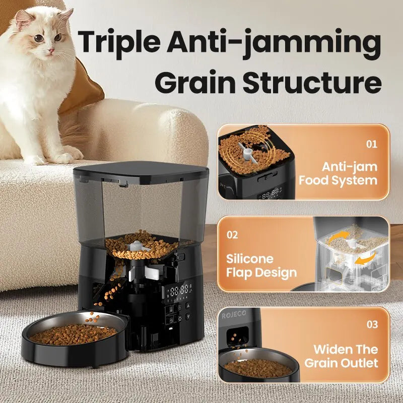 Automatic Smart Control Pet Feeder for Cats Dog Dry Food